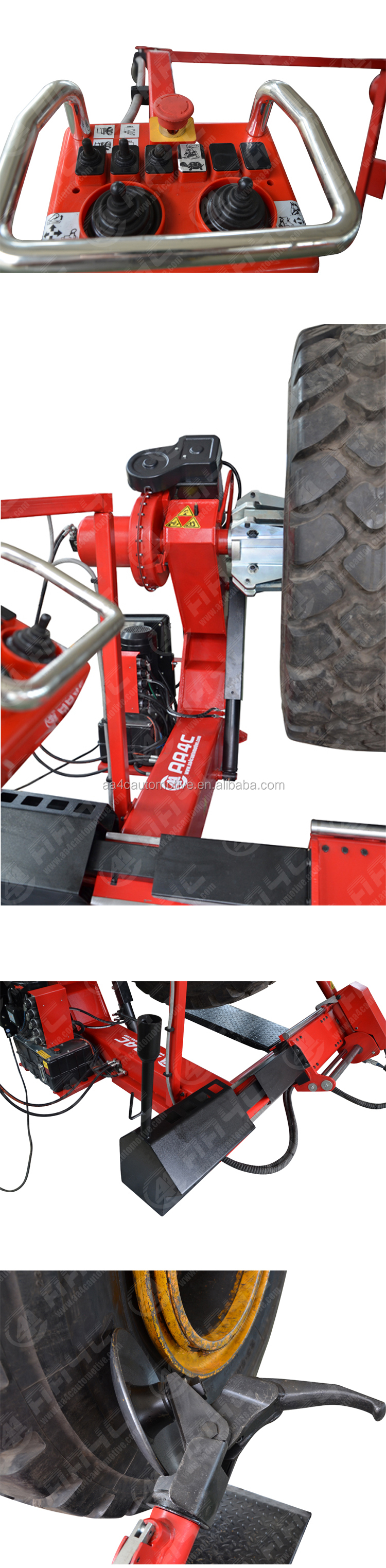 AA4C 42" full automatic truck tire changer tyre removal heavy duty tire service machine AA-TTC42F