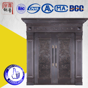 Classic Main Exterior Double Leaf Steel Swing Door Price