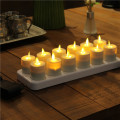 Luminara Moving Flame เทียนแบบ LED ที่สามารถประจุไฟได้ 12 ชุด