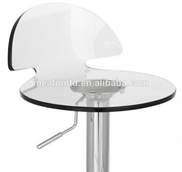 ACRYLIC HYDRAULIC LIFT ADJUSTABLE COUNTER BAR STOOL