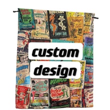 Customization wholesale digital print fleece blanket