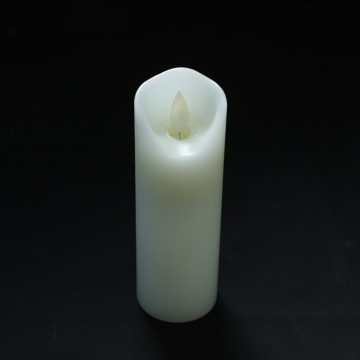 Real Wax Moving Flame Led Pillar Candles Light