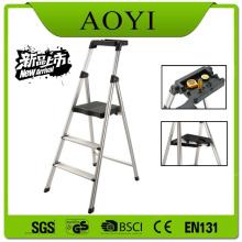 ALUMINUM HIGH QUALITY LADDER WITH BLACK TRAY