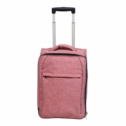 2 wheels trolley zipper polyester bags