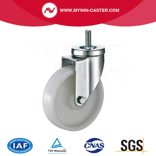 Medium light Duty Thread Stem Swivel PP Castor Wheels