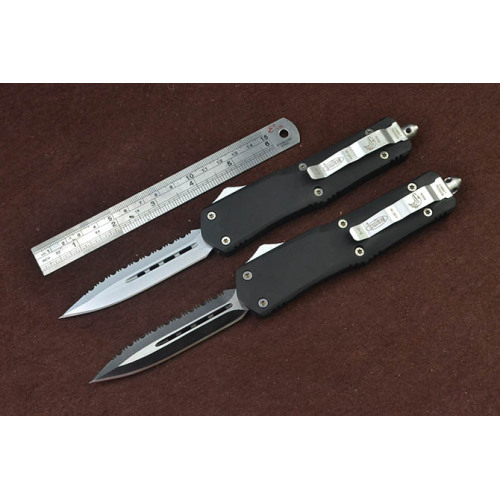 Double Edge Automatic Knife with Safety Lock