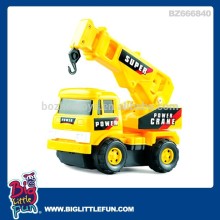 Battery operated toy truck crane