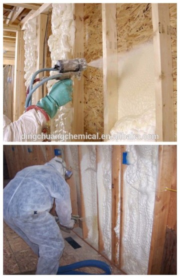 Roof insulation pu foam spray /insulation spray foam in Wall