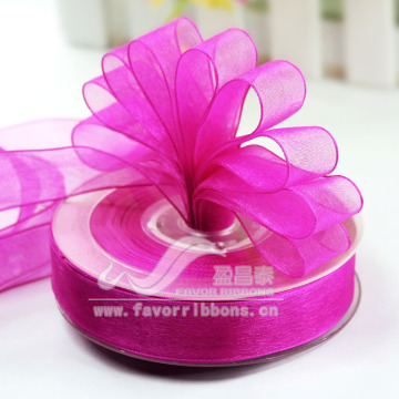 Good quality silk cheap organza ribbon decoration