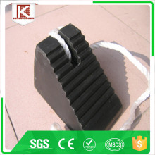 Black Rubber Wheel Chock Tire Stopper
