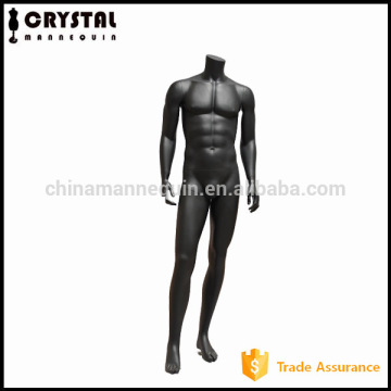 Headless men model stand black muscle male mannequins