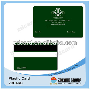 membership plastic magnetic stripe cards
