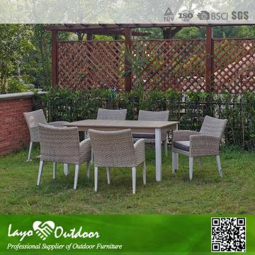 Approval Overseas Factory audit garden line patio set patio furniture dining tables