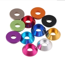 Colorful Anodized Aluminum JDM Fender Washers with Screws