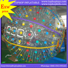 pvc tpu inflatable adult glow water ball zorb ball inflator price for sale