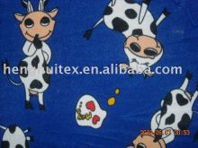 Animal printed polar fleece fabric