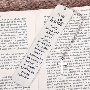 Stainless Steel Inspirational Bookmark - Perfect Gift for Friends and Occasions