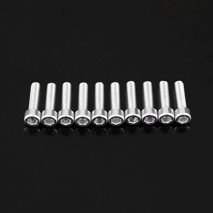 M3x20mm 7075 สกรูหัวอลูมิเนียมฝาสำหรับโดรน