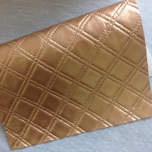 Brushed Backing Gold Vinyl Fabric For Wall Decoration