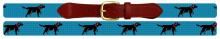 Black Lab Handmade Needlepoint Belt