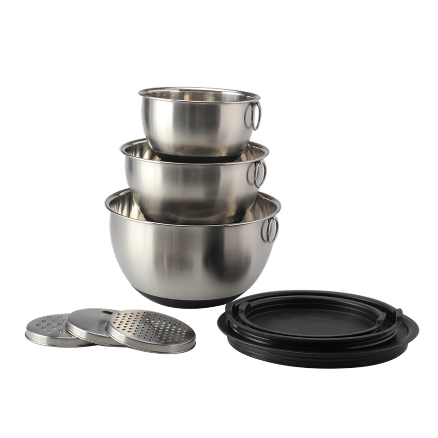 Edelstahl-Rührschüsselset Stainless Steel Mixing Bowl Set