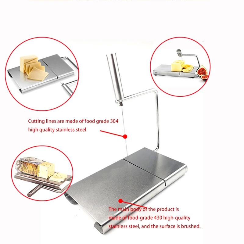 Stainless Steel Cheese Slicer Cheese Slicer Ham Foie Gras And Other Ingredients Slicing Knife Kitchen Tool