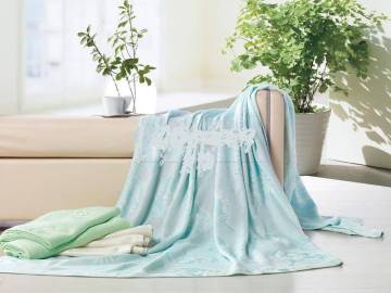 Bamboo fibre soft blanket