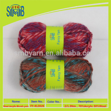 China manufacturer export dyed blended wool knitting yarn used for knitting sweater