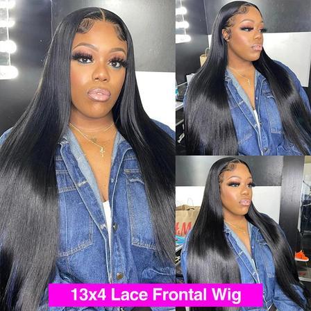 13×4 HD Lace Glueless Silky Straight Human Hair Wig 22inch 180% Density