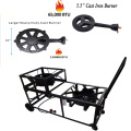 Outdoor propane gas stove with wheels