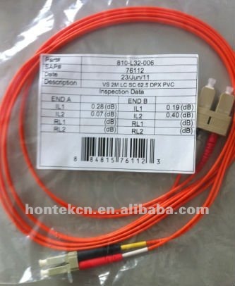 sc sx mm fiber optic patch cord