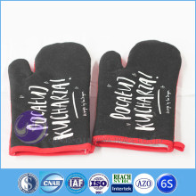 custom printed magnetic cotton funny oven kitchen glove