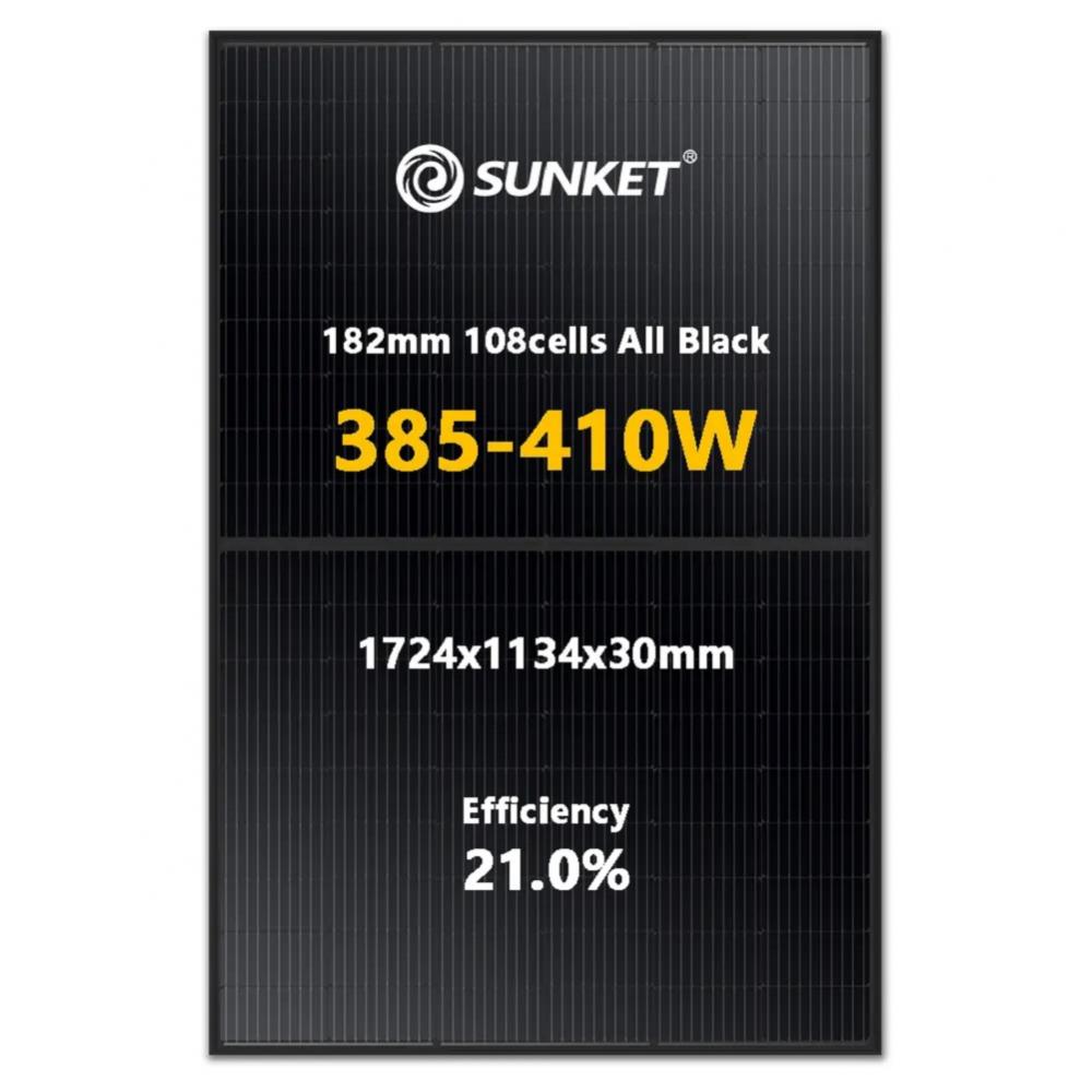 SUNKET New Energy All Black 410W STOCK