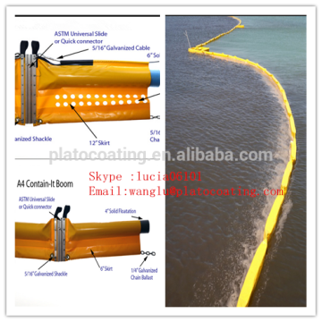 PVC coated oil boom oil containment boom oil spillboom