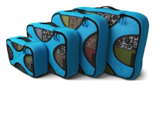 4pcs/ Set Traveling Packing Cubes Travel Organizers Bag with Laundry Bag
