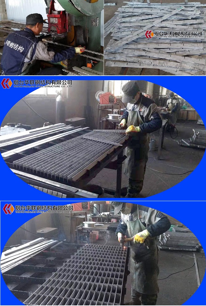 Machinery Platform Walkway Grate / Hot Dip Galvanized Steel Floor Grating