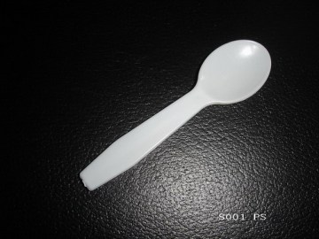 disposable plastic spoon