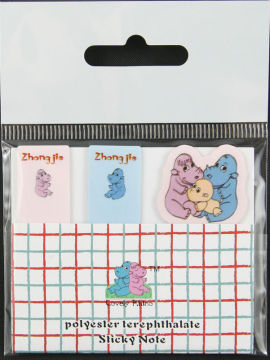 Portable Printed Eco-friendly Pet Adhesive Colorful Sticky Notes