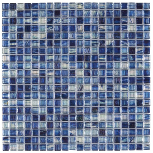 Sanatsal Mozaikler Suya Dayanıklı Mavi Fayans Sanatı