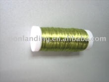 Coloured  wire on bobbin