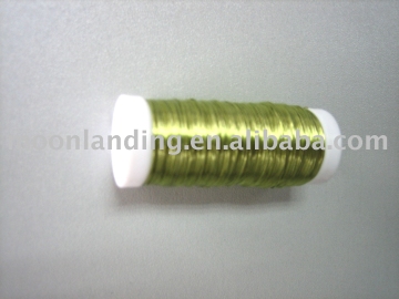 Coloured  wire on bobbin