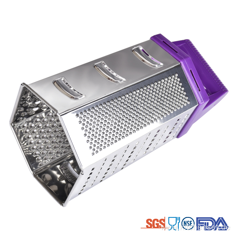 6 In 1 professional stainless steel manual grater
