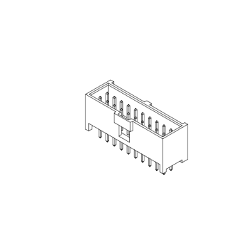 2.54mm pitch 180°Box Header AW2547VB-2xNP