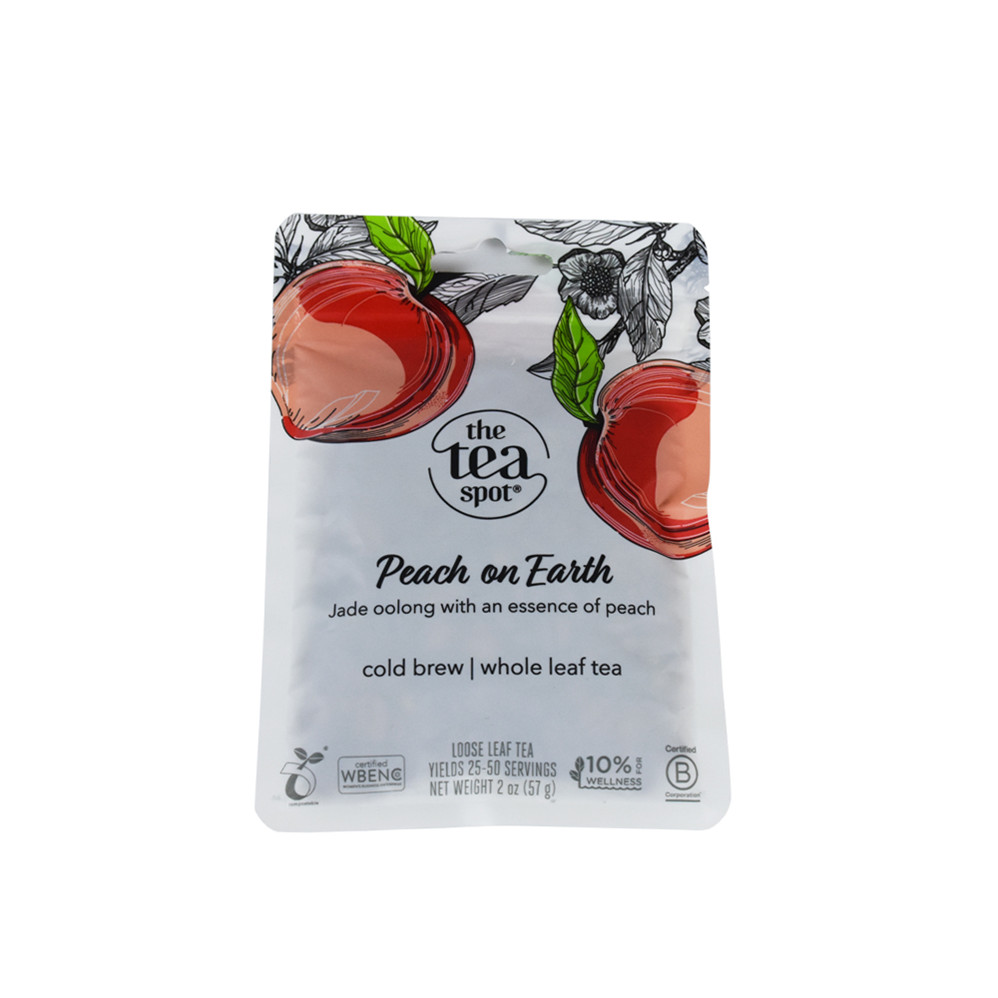 Custom Printed K Bottom Seal Tea Packaging Bags