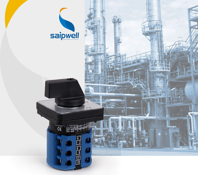 SAIP/SAIPWELL Low Price Manual Electrical 8 Position Rotary Switch