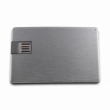 Credit Card Promotional USB Flash Drive with 1 to 8GB Capacity, Customized Samples, Free Logo