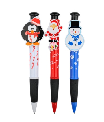 Jumbo Ball Pen with Cute Cartoon Clip