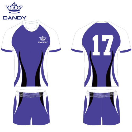 Camisa de rugby negra original del equipo personalizado