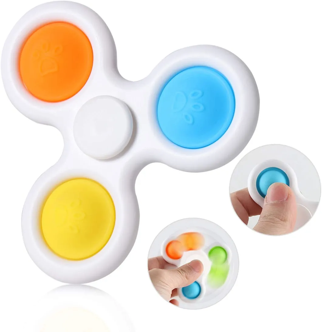 Fidget Spinner Push & Pop Pop Bubble Sensor Toys