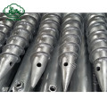 Galvanized Helical Screw Piles In Ground